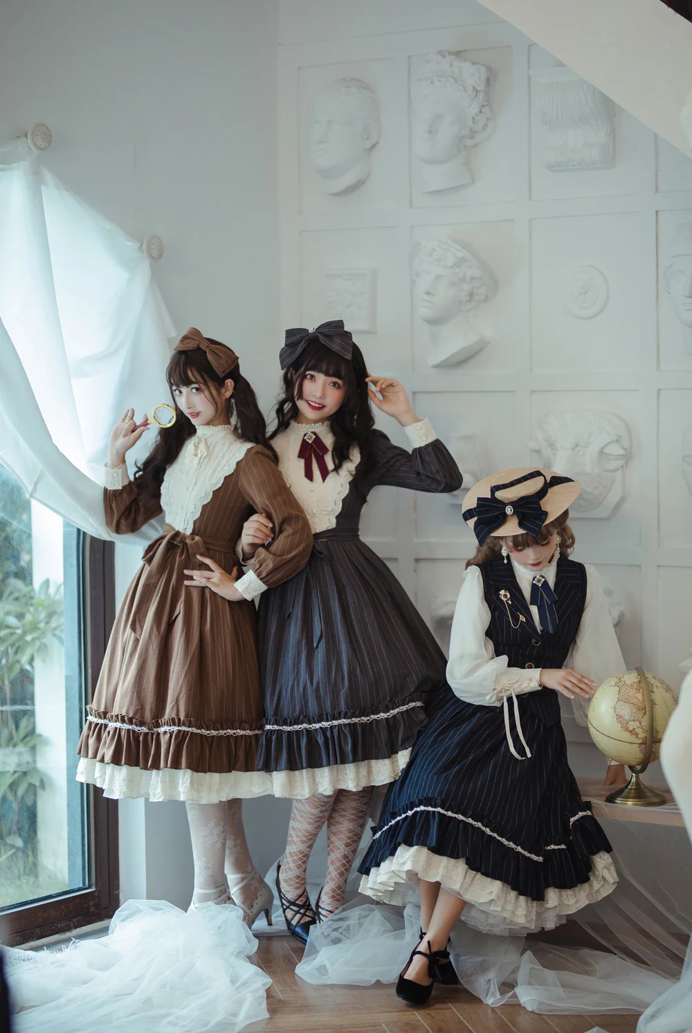 Miss point - Rose Silhouette - Vintage Classic Lolita OP - Image 34