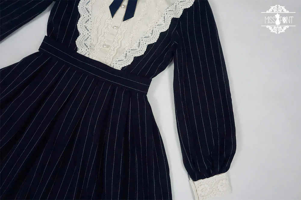 Miss point - Rose Silhouette - Vintage Classic Lolita OP - Image 35