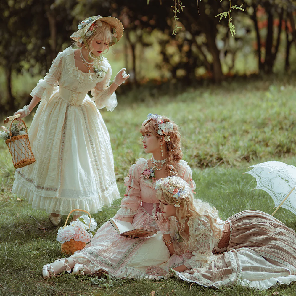 The Sally Gardens - Lotus Root Sleeve Lolita Blouse - Image 2