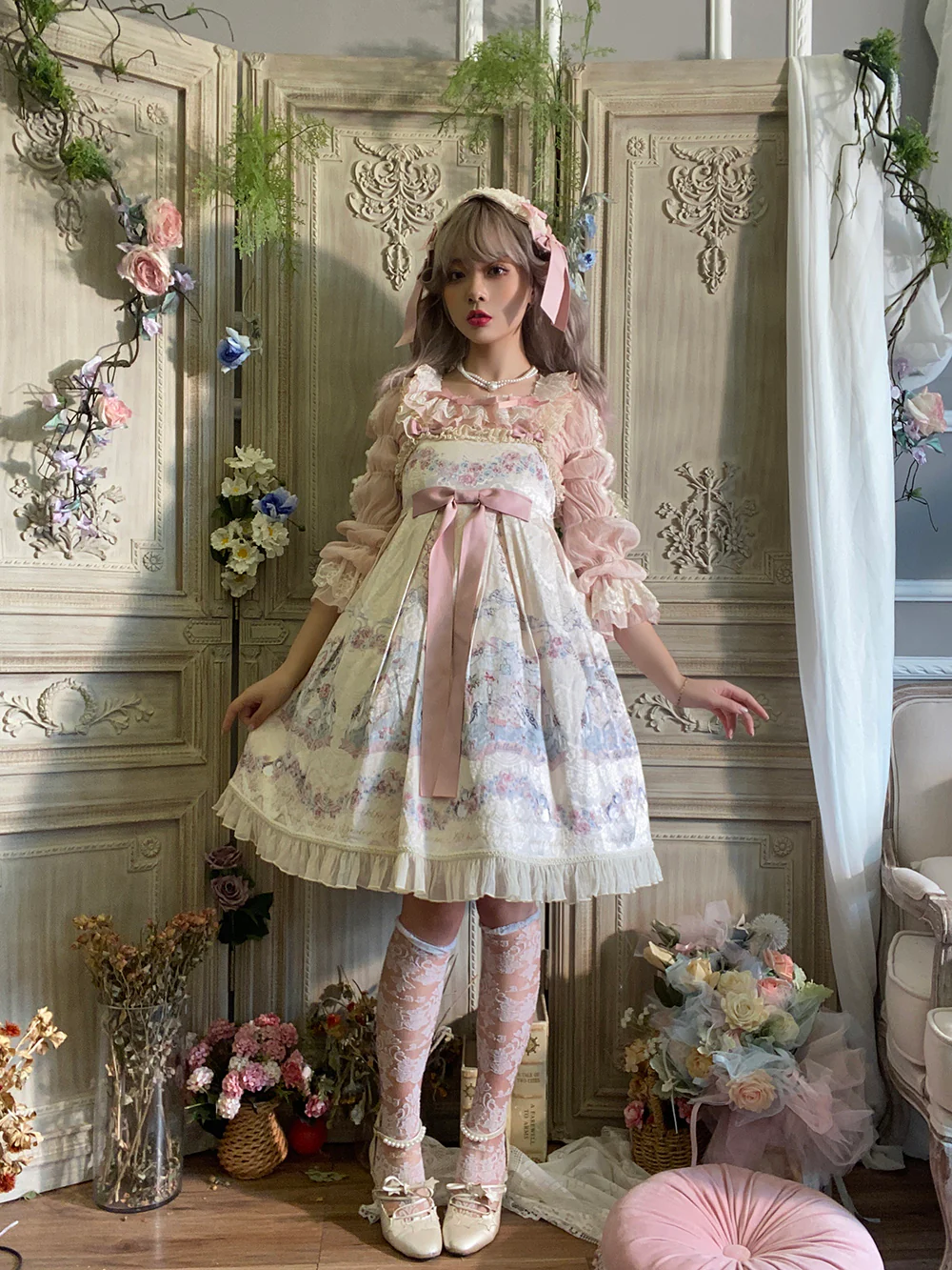 The Sally Gardens - Lotus Root Sleeve Lolita Blouse - Image 24