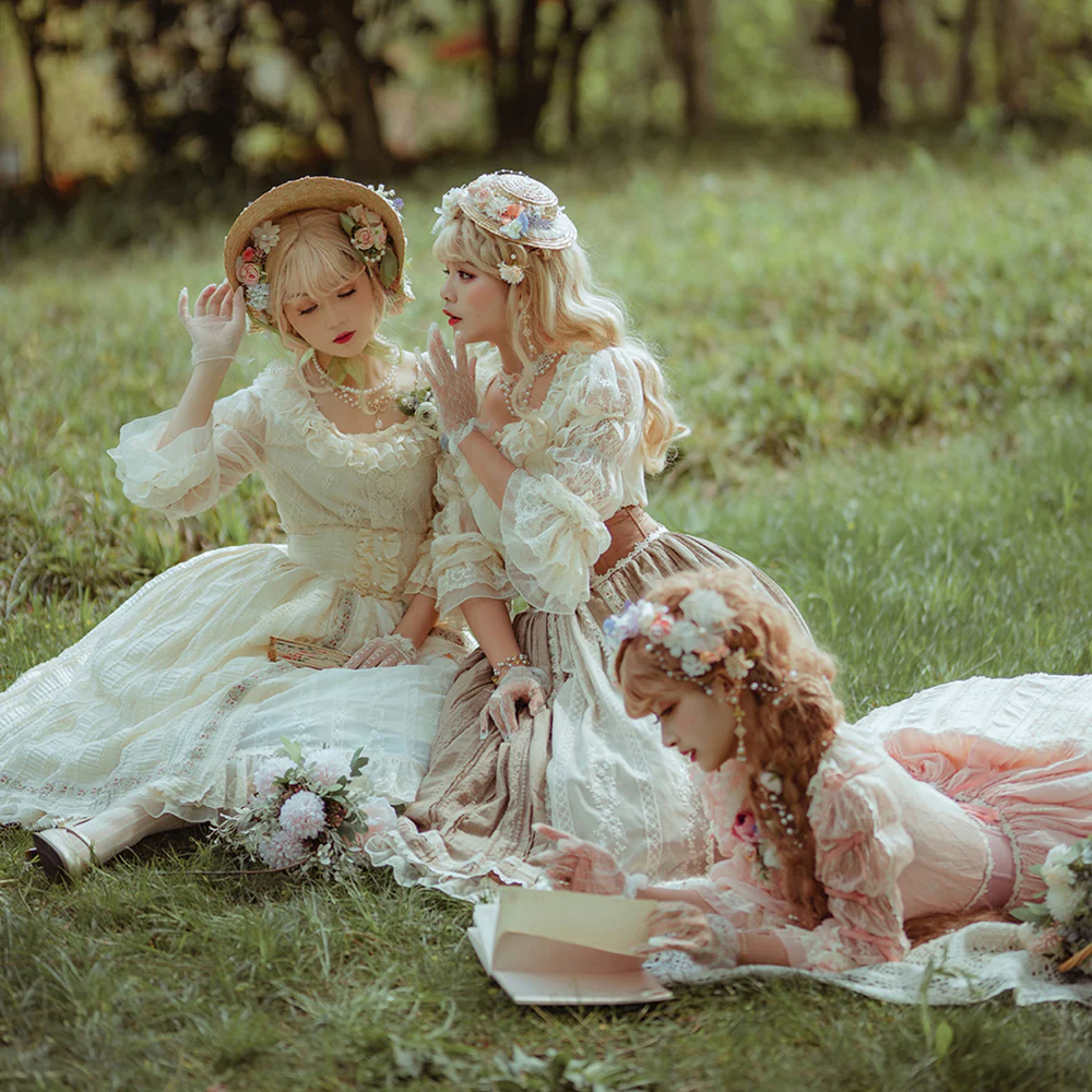 The Sally Gardens - Lotus Root Sleeve Lolita Blouse - Image 5