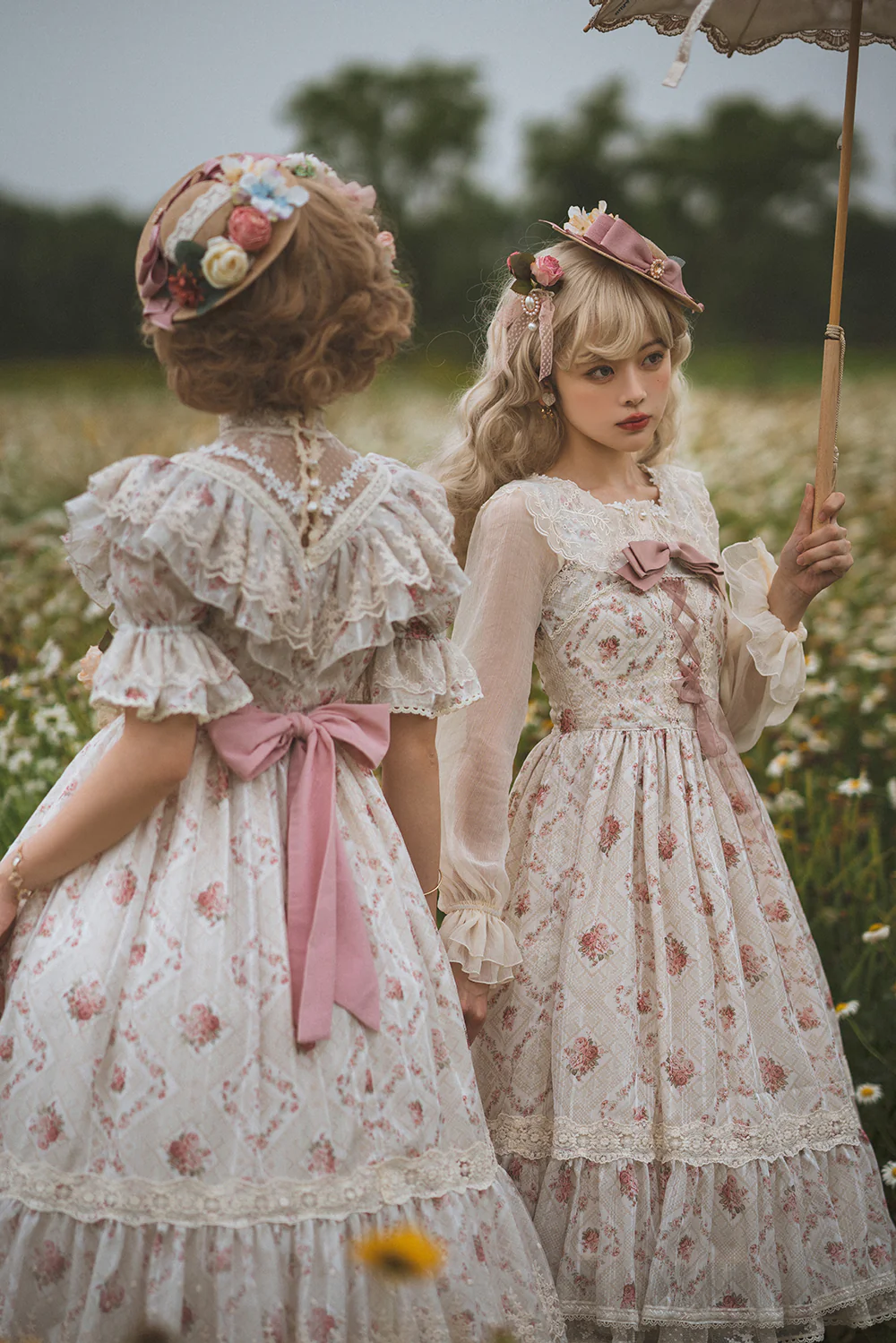 Woody Rose - Elegant Floral Lolita JSK Dress - Image 4