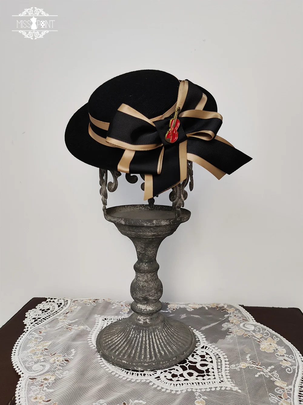 Elegant Lolita Top Hat - Golden Movement Lolita Hat - Image 16