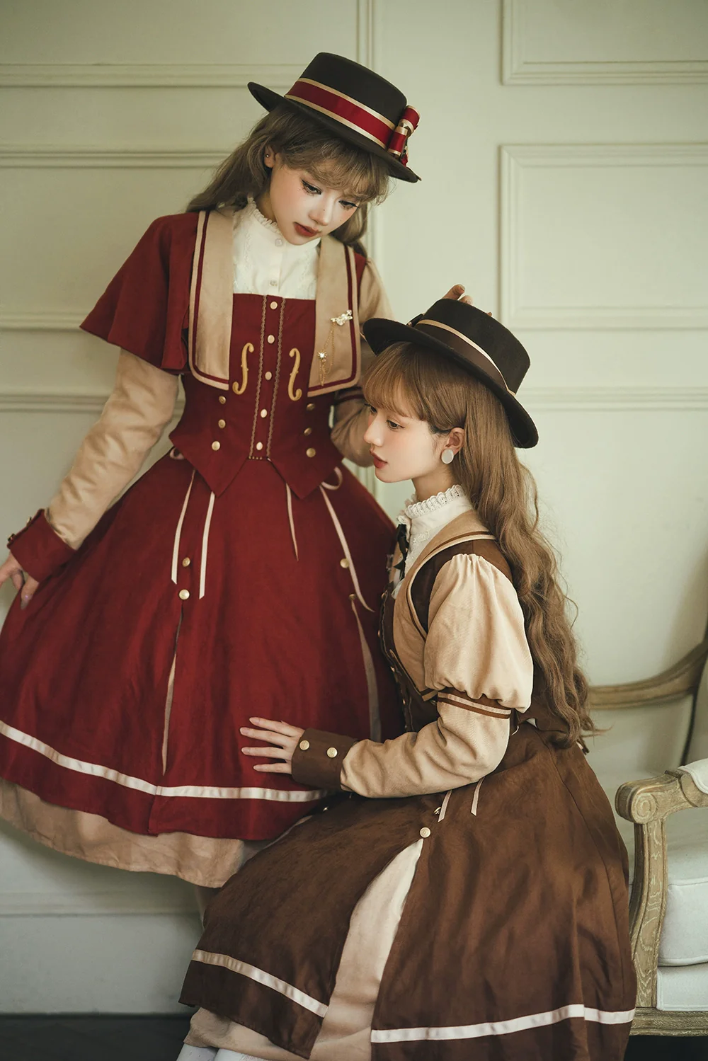 Golden Movement - Elegant Lolita Fishbone Skirt Customized - Image 10