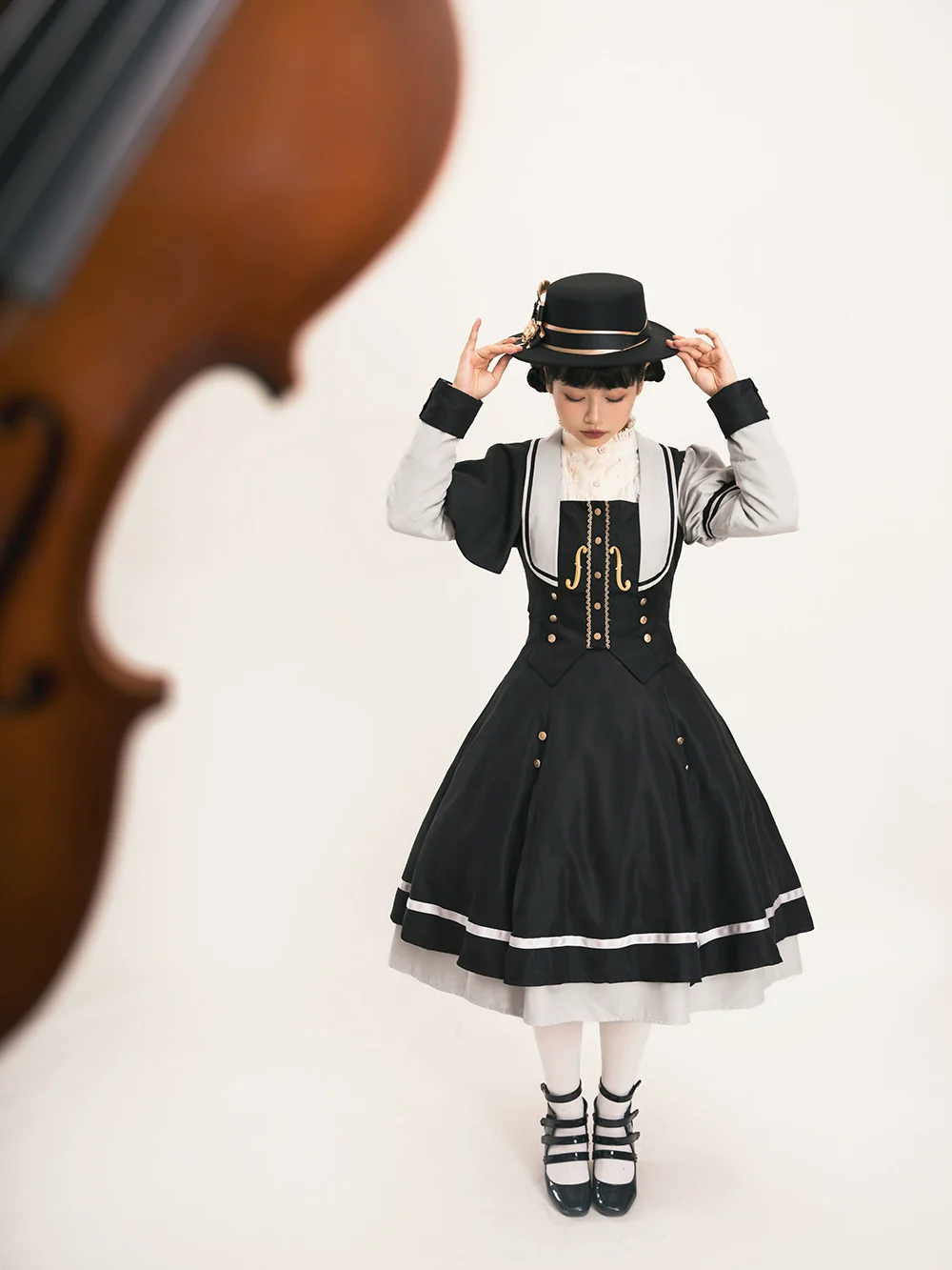 Golden Movement - Elegant Lolita Fishbone Skirt Customized - Image 106