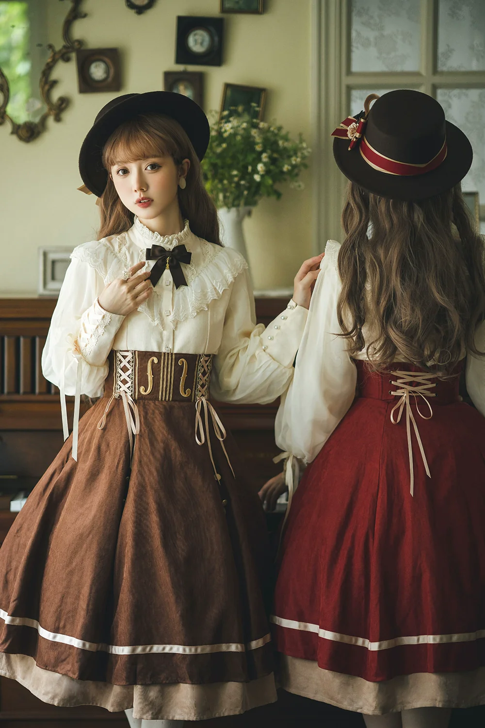 Golden Movement - Elegant Lolita Fishbone Skirt Customized - Image 110