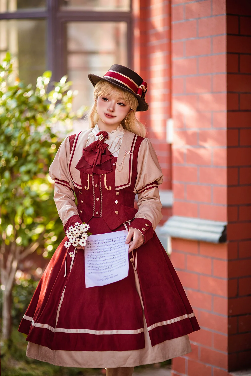 Golden Movement - Elegant Lolita Fishbone Skirt Customized - Image 31