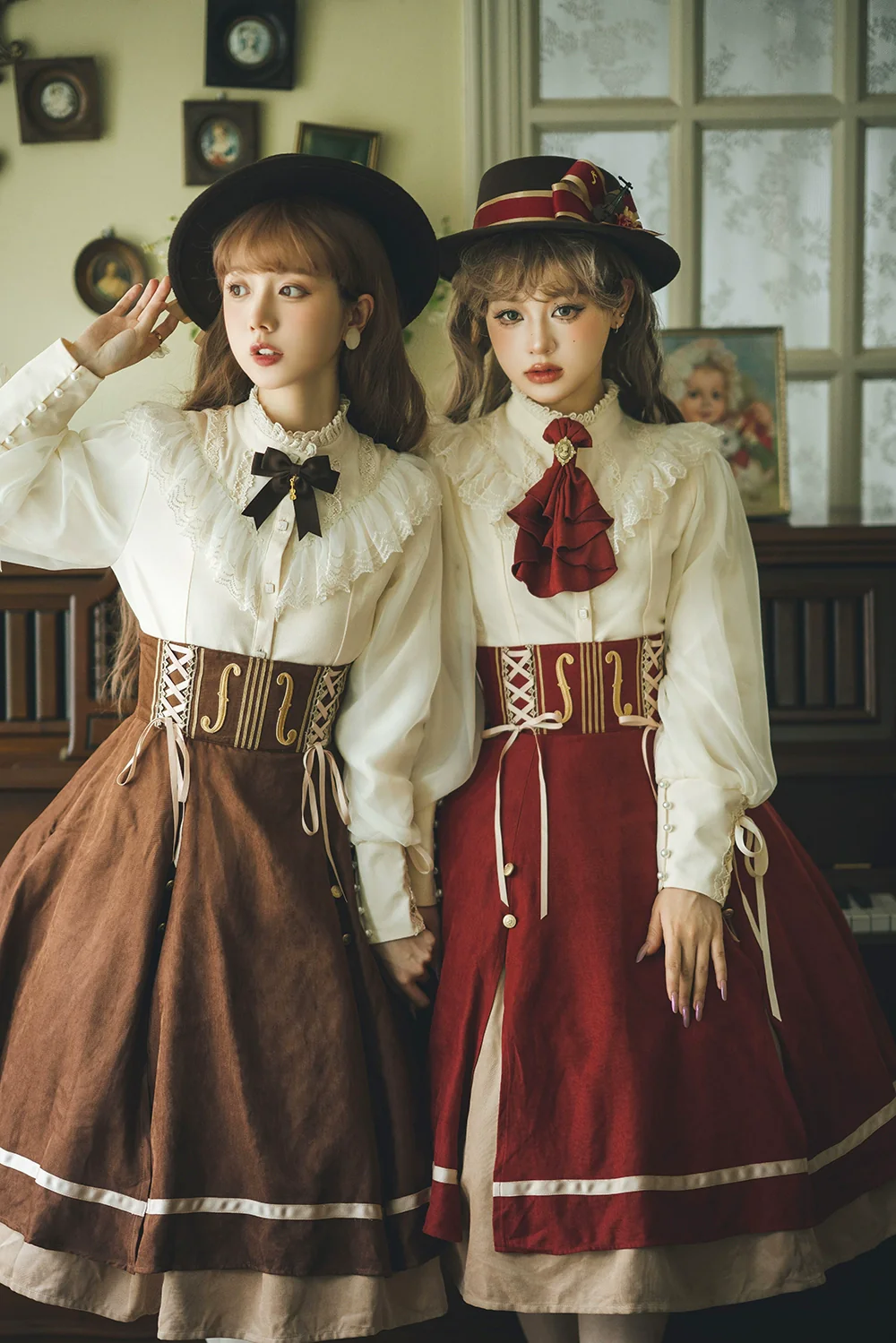 Golden Movement - Elegant Lolita Fishbone Skirt Customized - Image 4