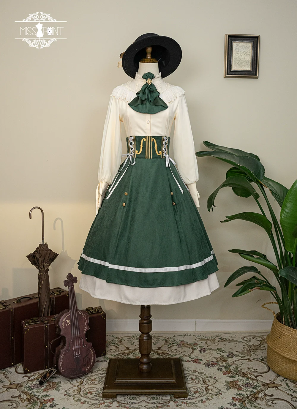 Golden Movement - Elegant Lolita Fishbone Skirt Customized - Image 56