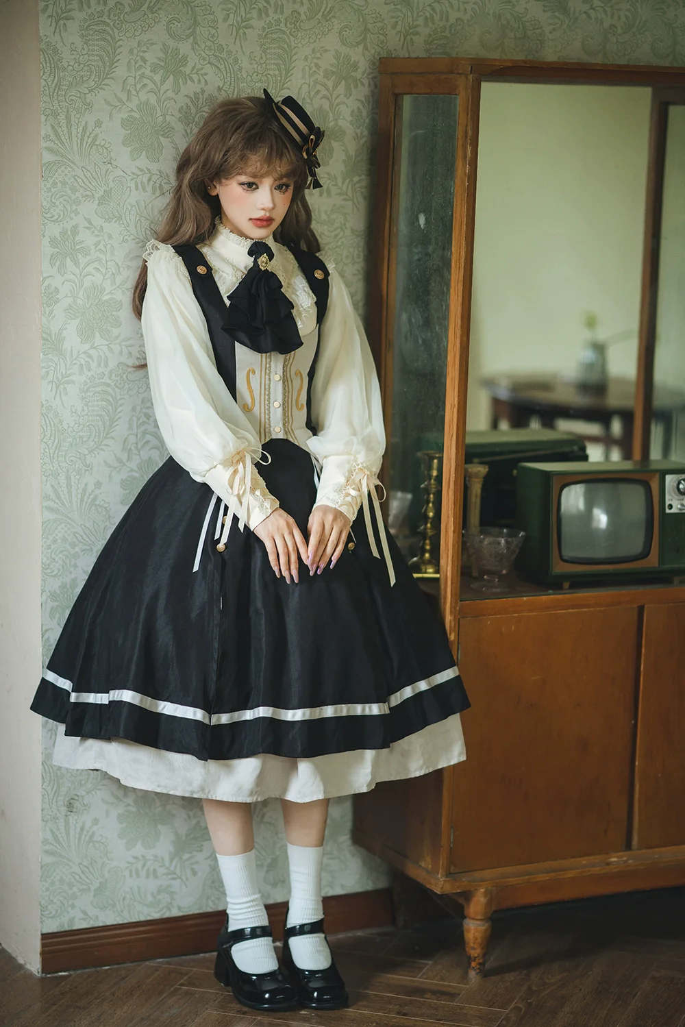 Golden Movement - Elegant Lolita Fishbone Skirt Customized - Image 58