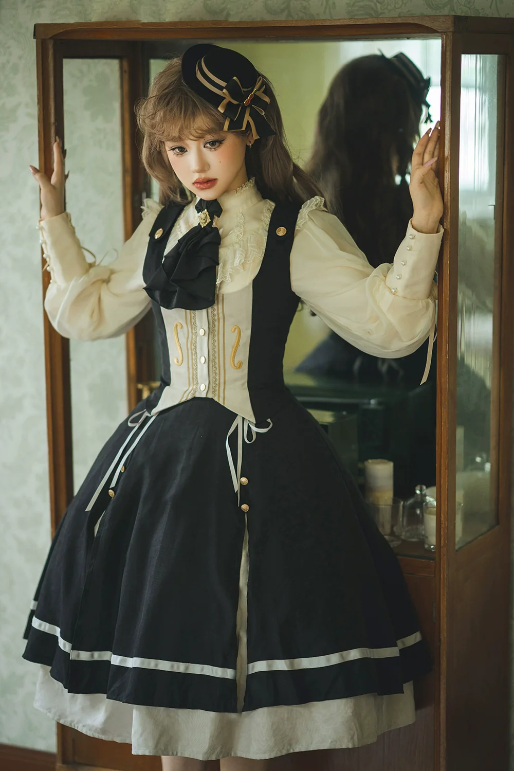 Golden Movement - Elegant Lolita Fishbone Skirt Customized - Image 67