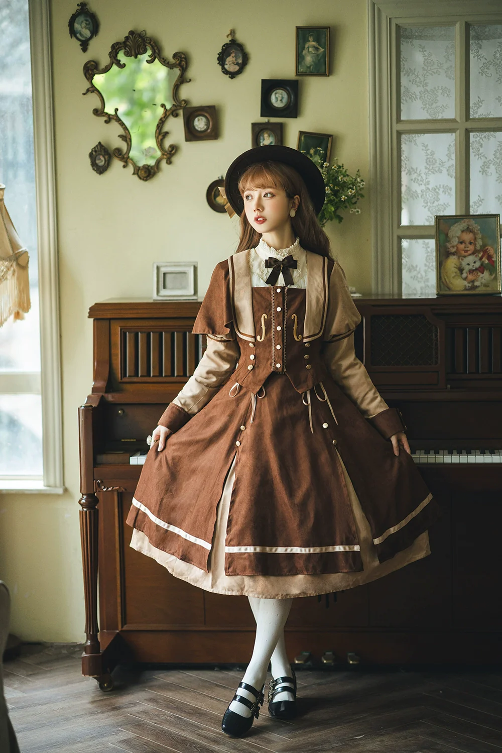 Golden Movement - Elegant Lolita Fishbone Skirt Customized - Image 82