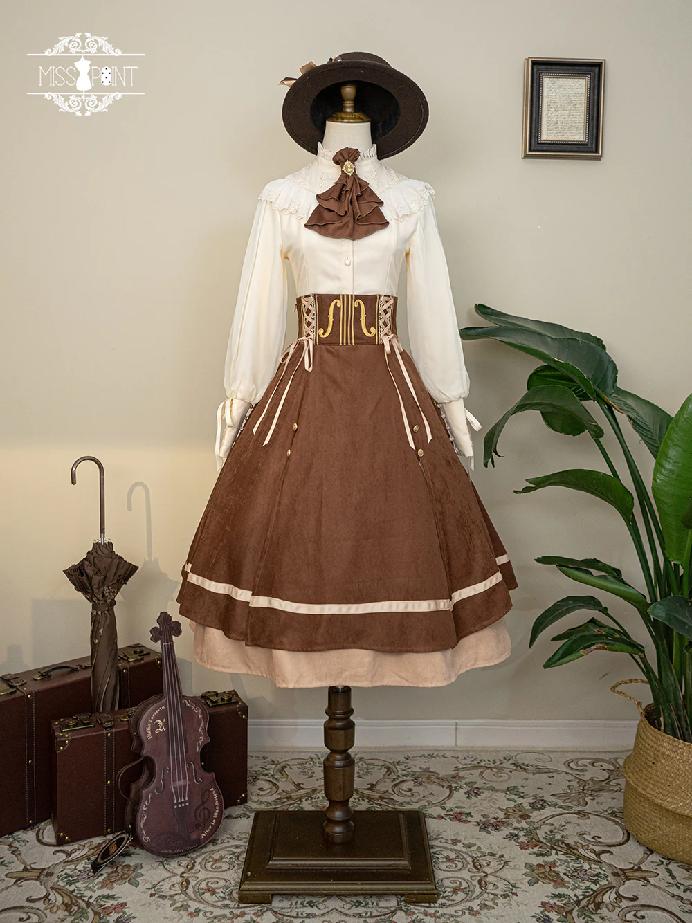 Golden Movement - Elegant Lolita Fishbone Skirt Customized - Image 86