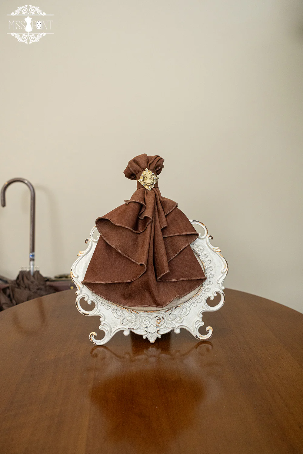 Golden Movement - Lolita Accessory Brooch Bow Tie KC - Image 6