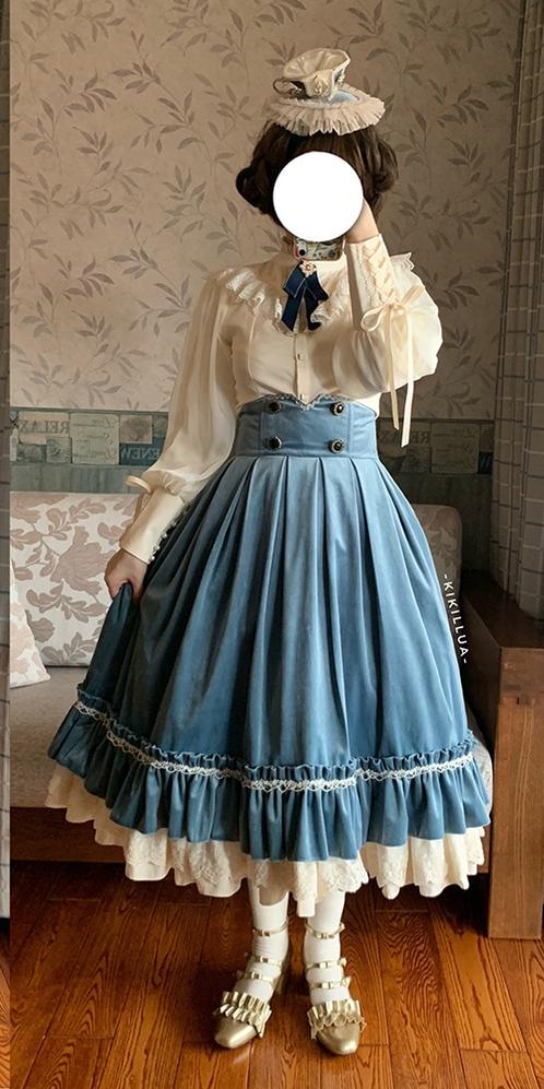 Rose Doll - Retro Lolita Vest Velvet Lolita Waistcoat - Image 10