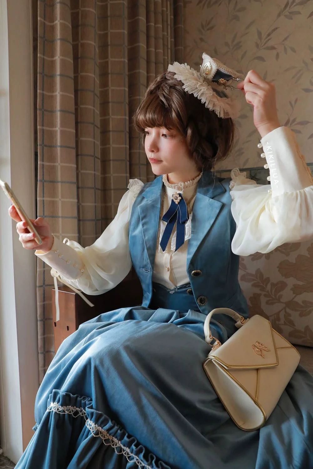 Rose Doll - Retro Lolita Vest Velvet Lolita Waistcoat - Image 11
