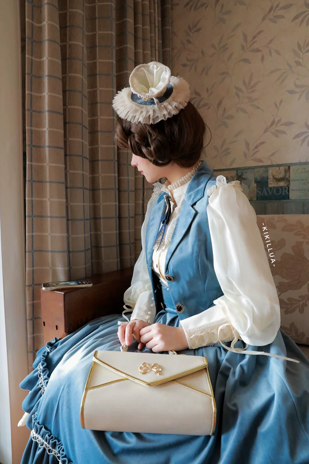 Rose Doll - Retro Lolita Vest Velvet Lolita Waistcoat - Image 12