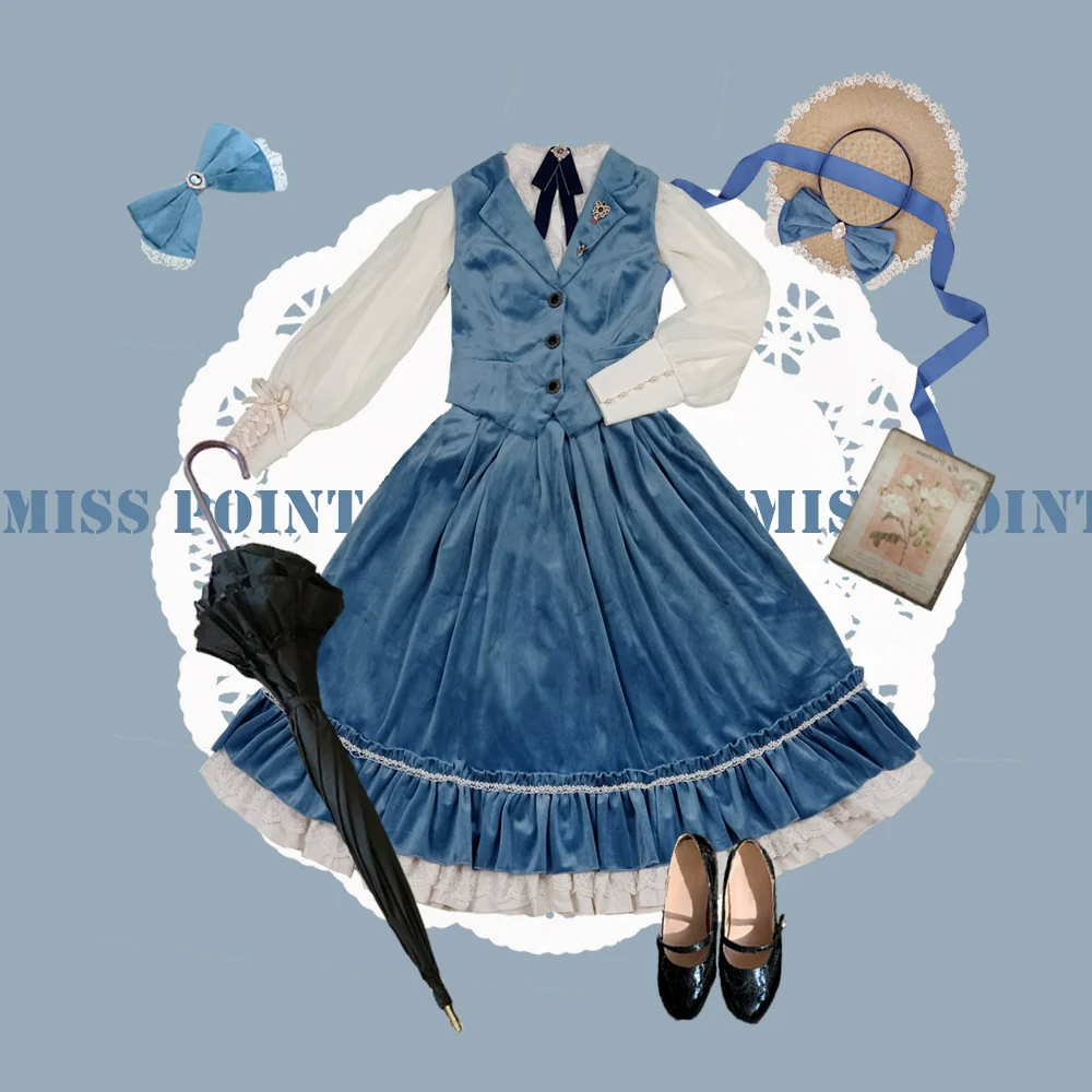 Rose Doll - Retro Lolita Vest Velvet Lolita Waistcoat - Image 30