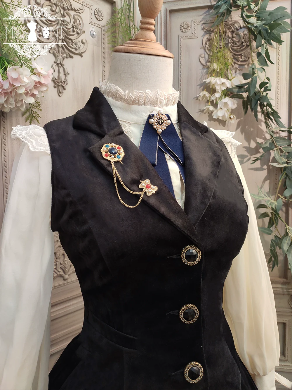Rose Doll - Retro Lolita Vest Velvet Lolita Waistcoat - Image 33