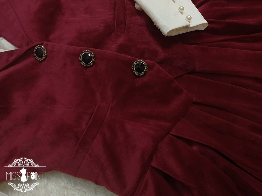 Rose Doll - Retro Lolita Vest Velvet Lolita Waistcoat - Image 40