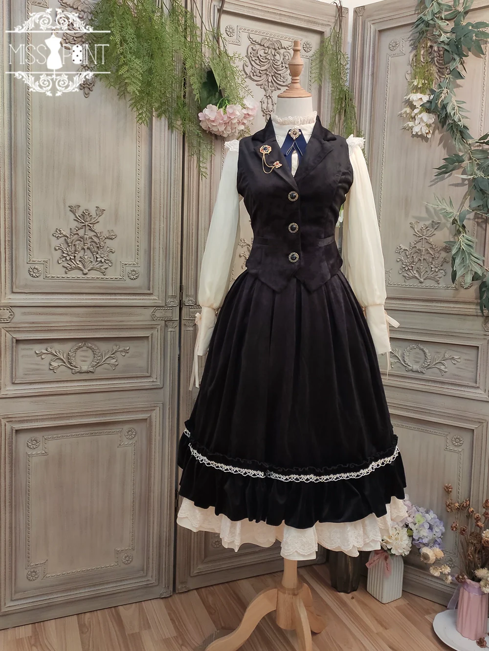 Rose Doll - Retro Lolita Vest Velvet Lolita Waistcoat - Image 44