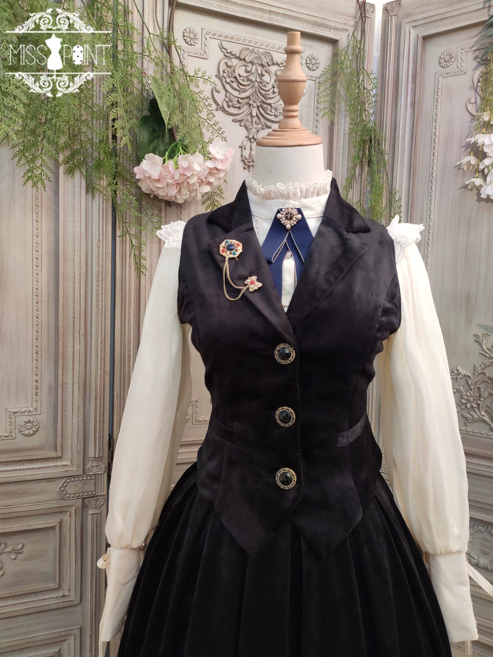 Rose Doll - Retro Lolita Vest Velvet Lolita Waistcoat - Image 45