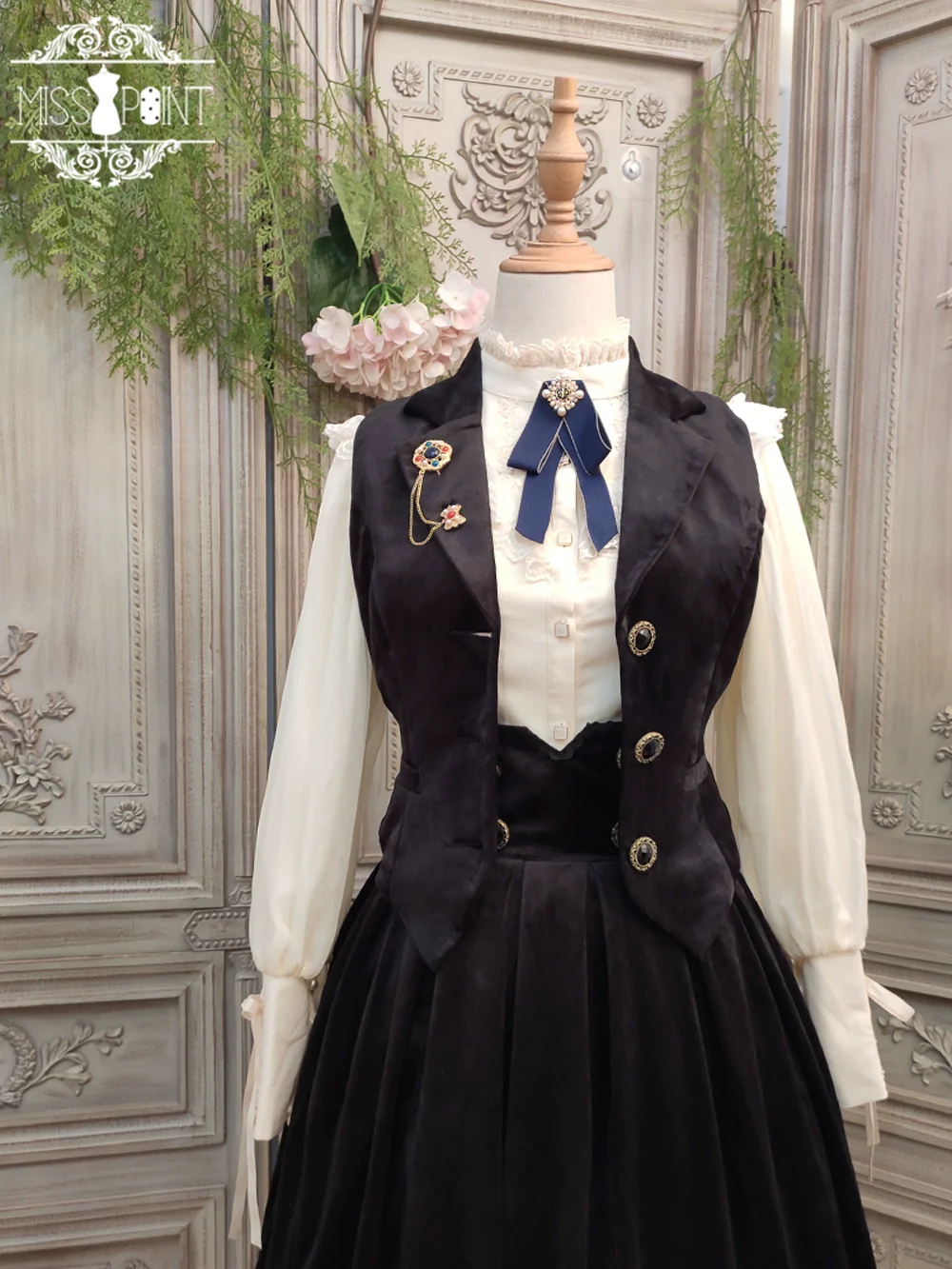 Rose Doll - Retro Lolita Vest Velvet Lolita Waistcoat - Image 46