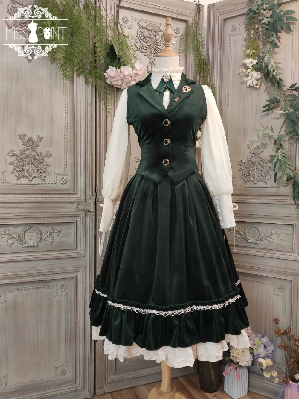Rose Doll - Retro Lolita Vest Velvet Lolita Waistcoat - Image 48