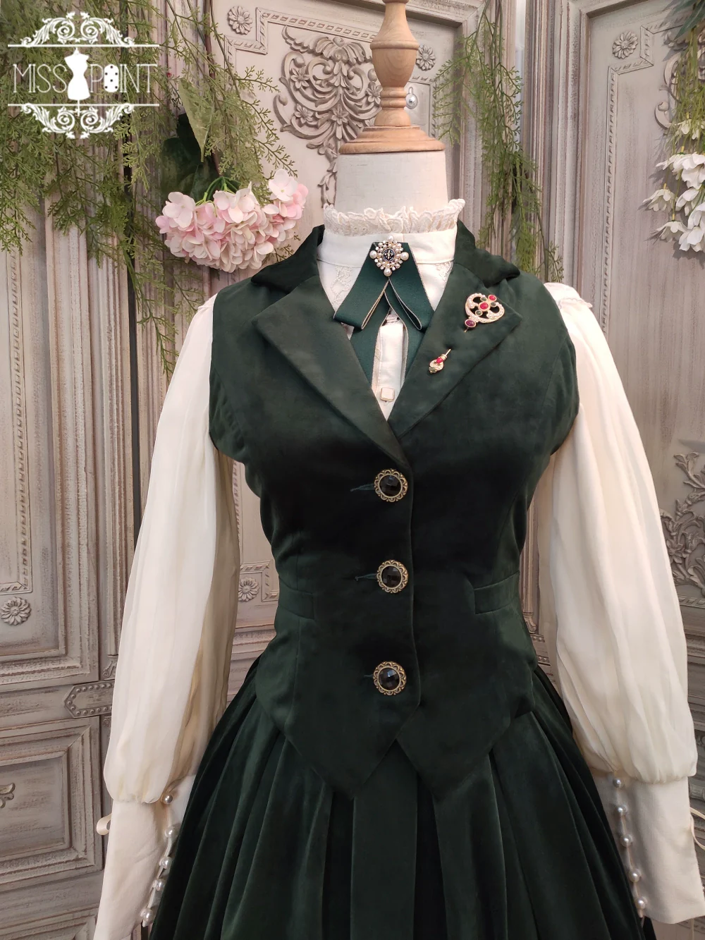 Rose Doll - Retro Lolita Vest Velvet Lolita Waistcoat - Image 49