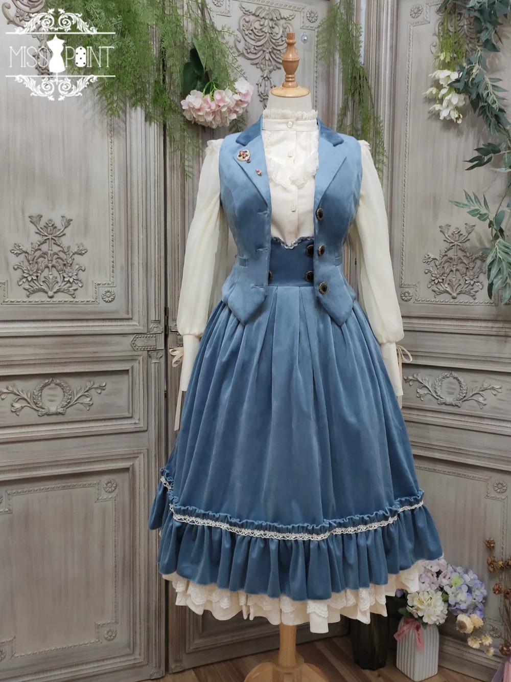 Rose Doll - Retro Lolita Vest Velvet Lolita Waistcoat - Image 54