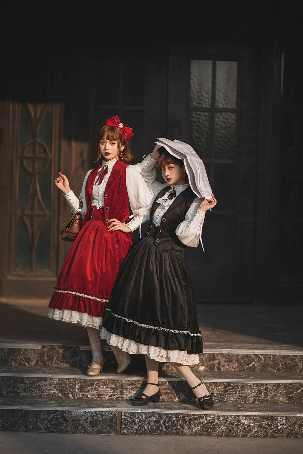 Rose Doll - Retro Lolita Vest Velvet Lolita Waistcoat - Image 6