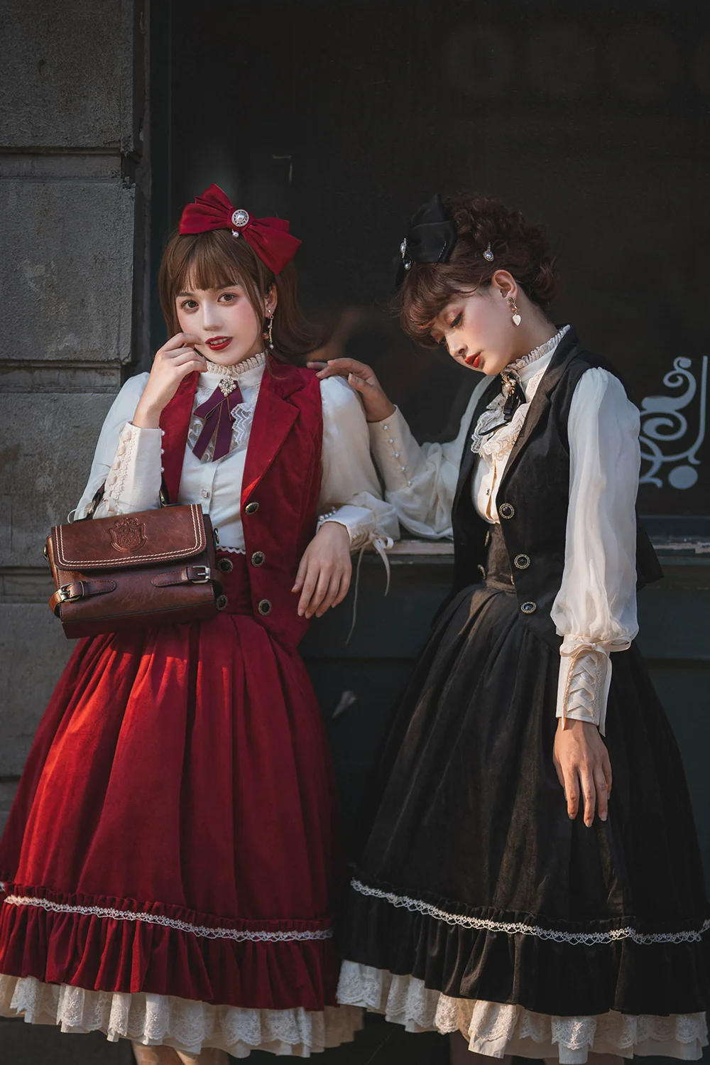 Rose Doll - Retro Lolita Vest Velvet Lolita Waistcoat - Image 7