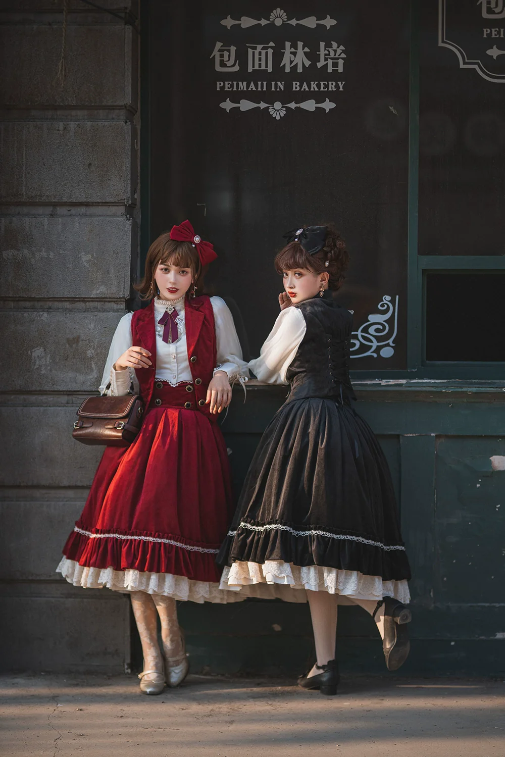 Rose Doll - Retro Lolita Vest Velvet Lolita Waistcoat - Image 8
