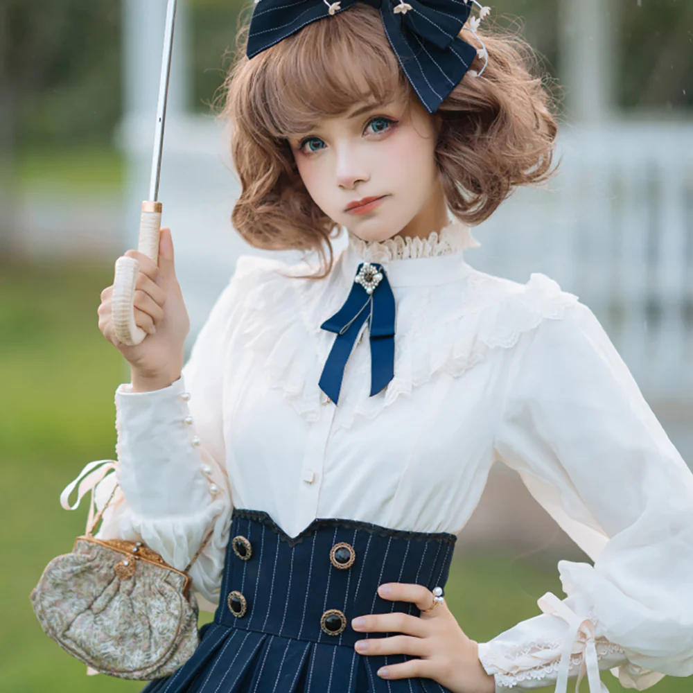 Rose Doll - Elegant Lolita Mutton Sleeve Blouse - Image 17