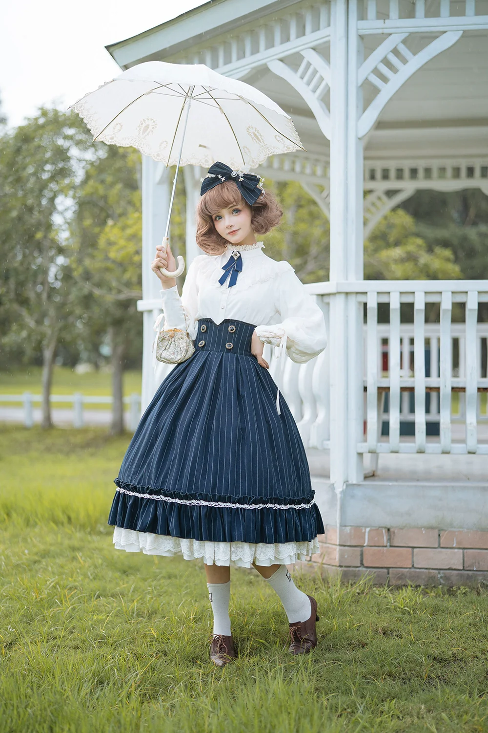 Rose Doll - Elegant Lolita Mutton Sleeve Blouse - Image 32