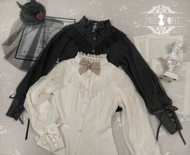 Rose Doll - Elegant Lolita Mutton Sleeve Blouse - Image 48
