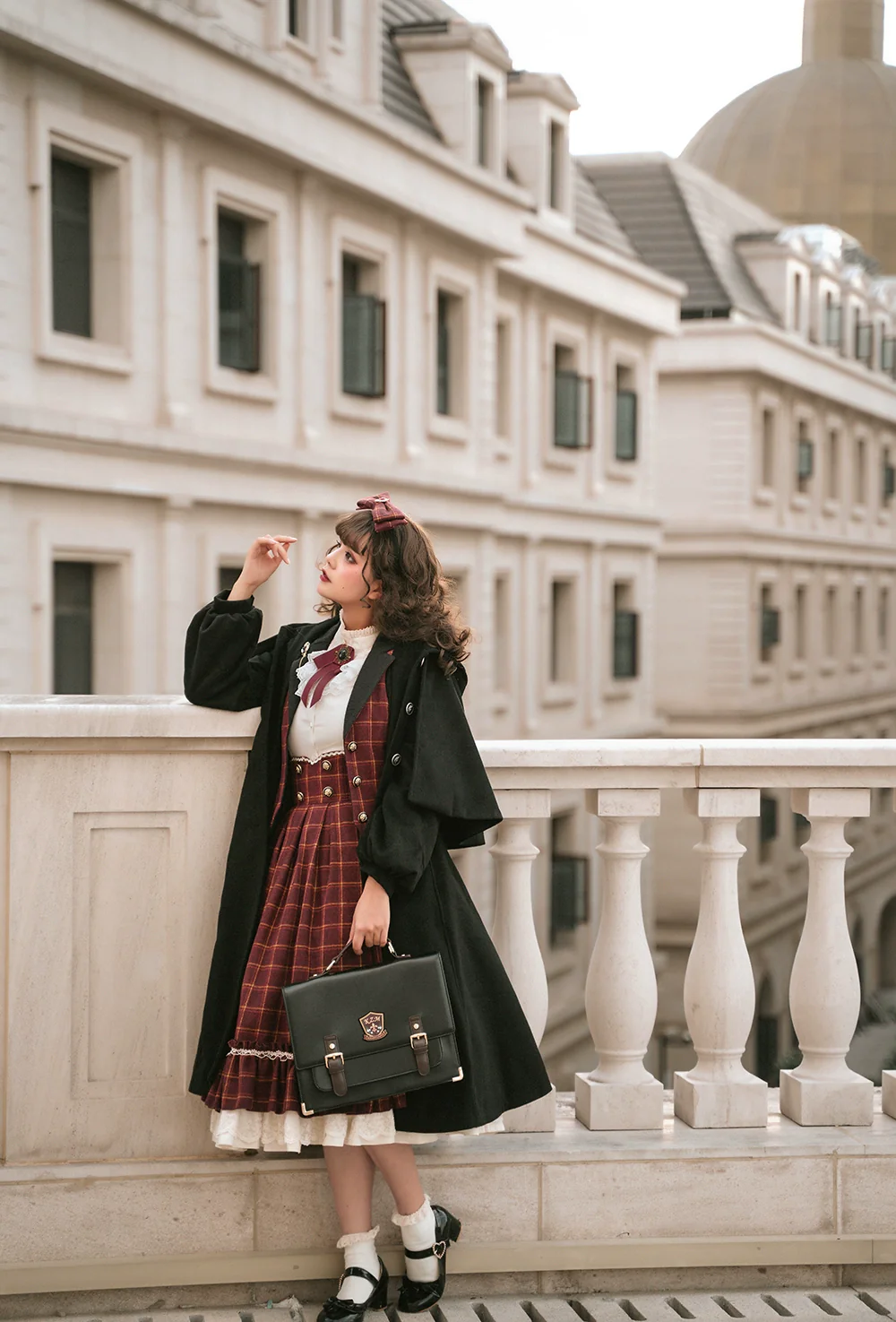 Rose - Elegant Lolita Pliad Print Vest Customized - Image 21