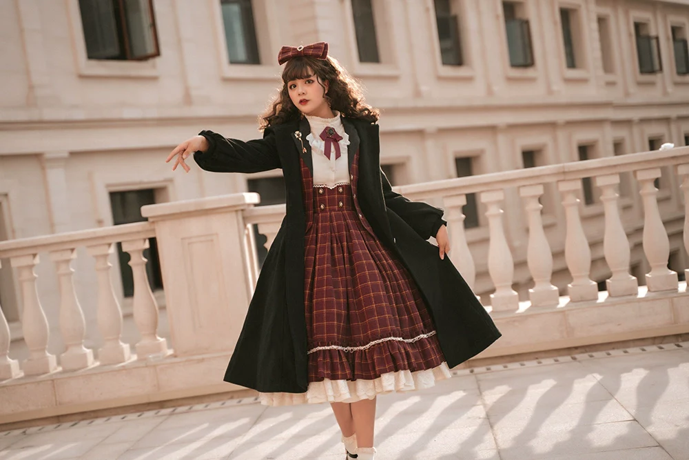 Rose - Elegant Lolita Pliad Print Vest Customized - Image 27