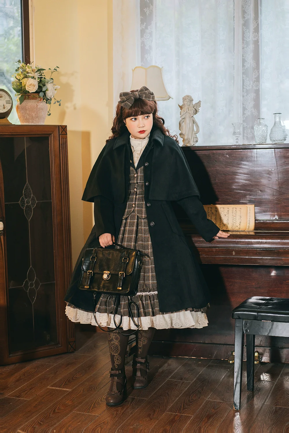 Rose - Elegant Lolita Pliad Print Vest Customized - Image 37