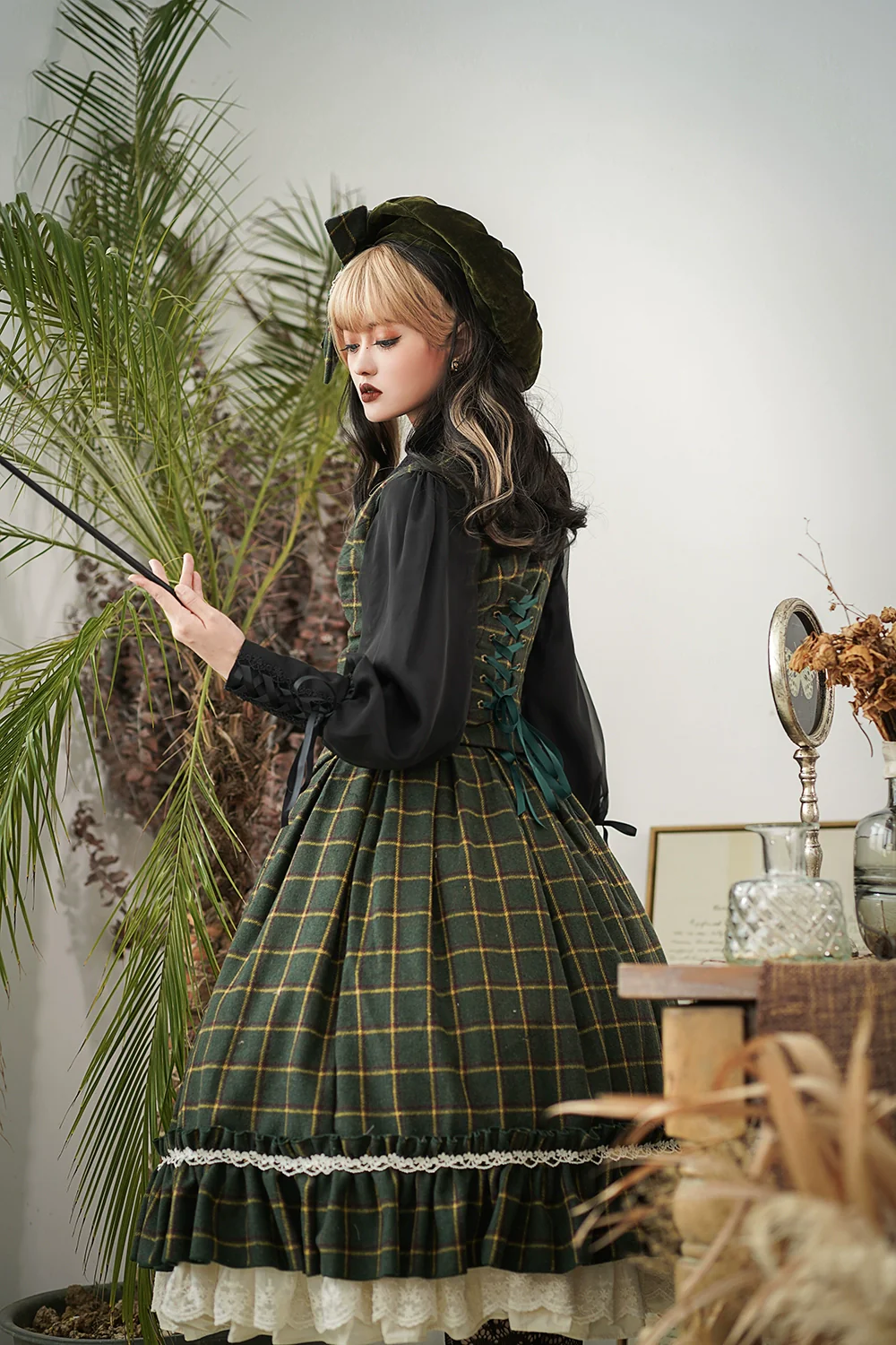 Rose - Elegant Lolita Pliad Print Vest Customized - Image 59