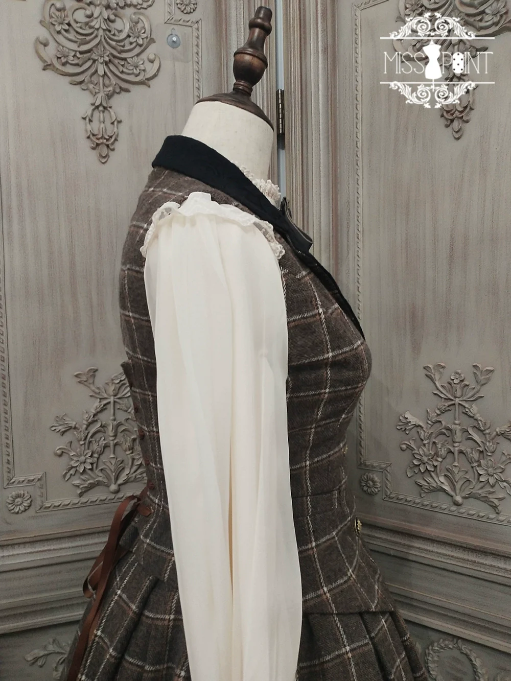 Rose - Elegant Lolita Pliad Print Vest Customized - Image 68