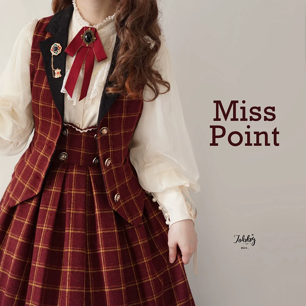 Rose - Elegant Lolita Pliad Print Vest Customized - Image 74