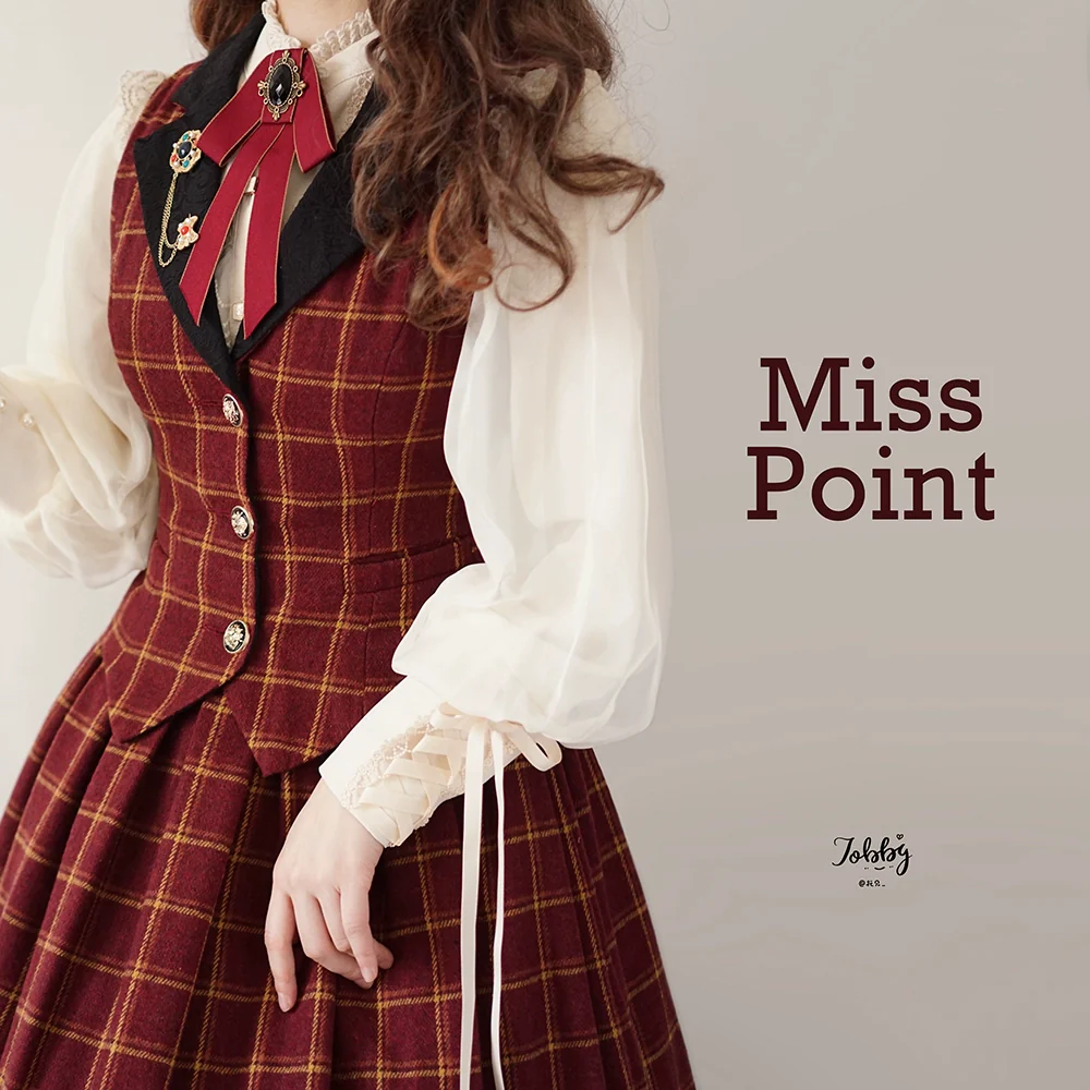 Rose - Elegant Lolita Pliad Print Vest Customized - Image 75