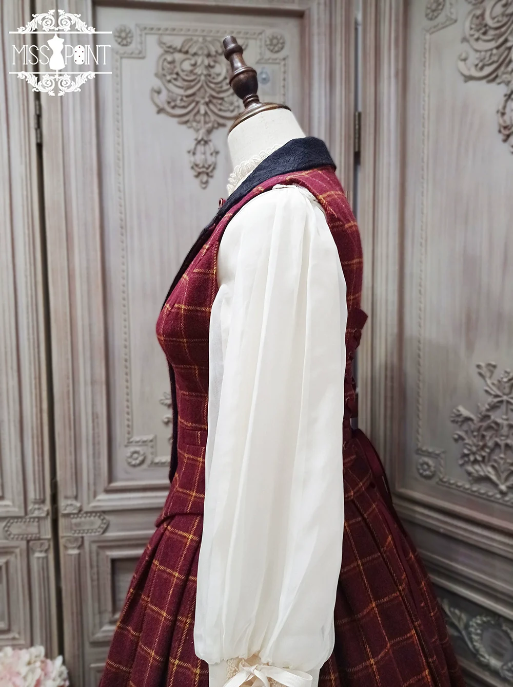Rose - Elegant Lolita Pliad Print Vest Customized - Image 76