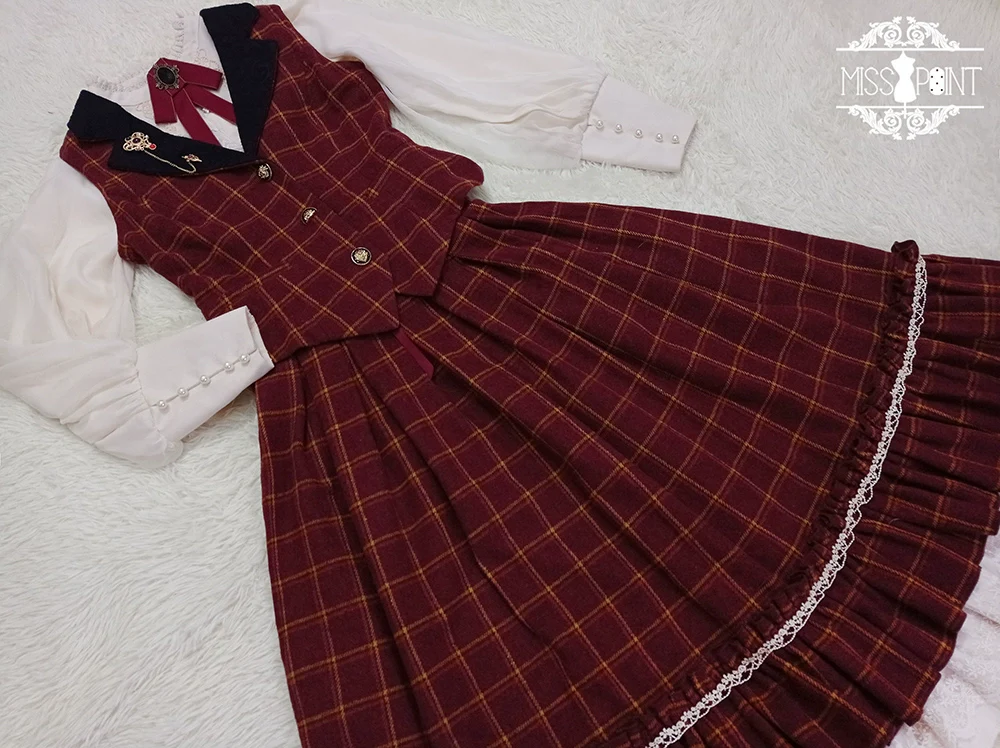 Rose - Elegant Lolita Pliad Print Vest Customized - Image 79