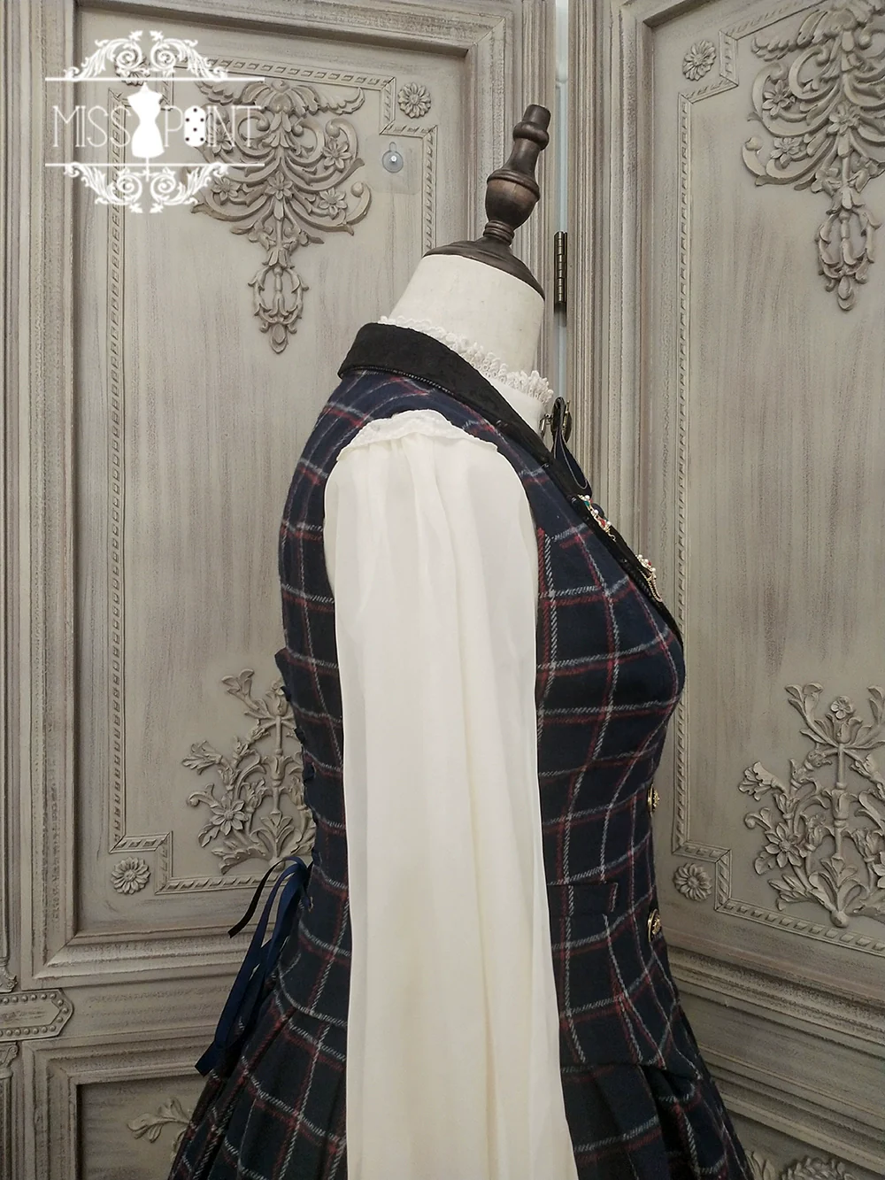 Rose - Elegant Lolita Pliad Print Vest Customized - Image 91