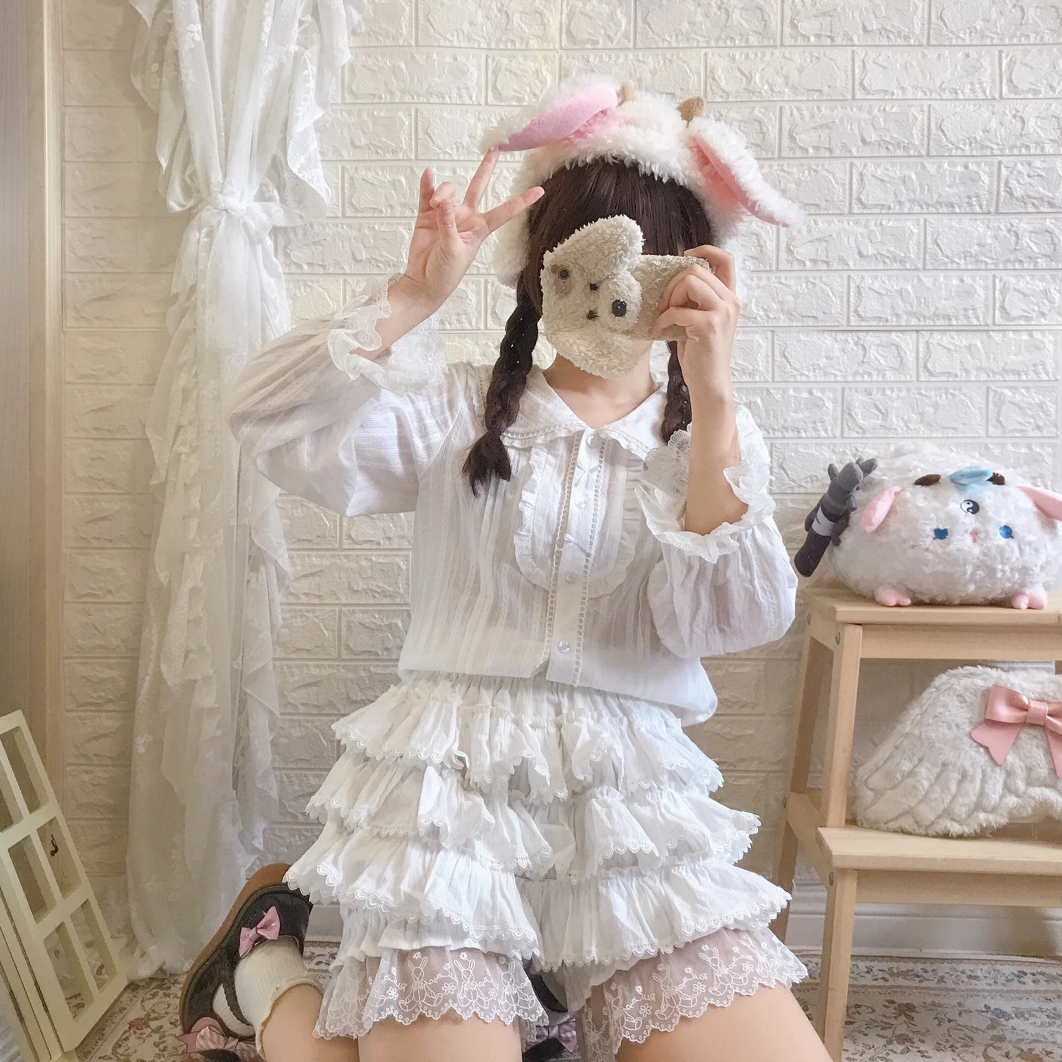 Lolita Innerwear Bloomers Multicolors Anti Exposure - Image 10
