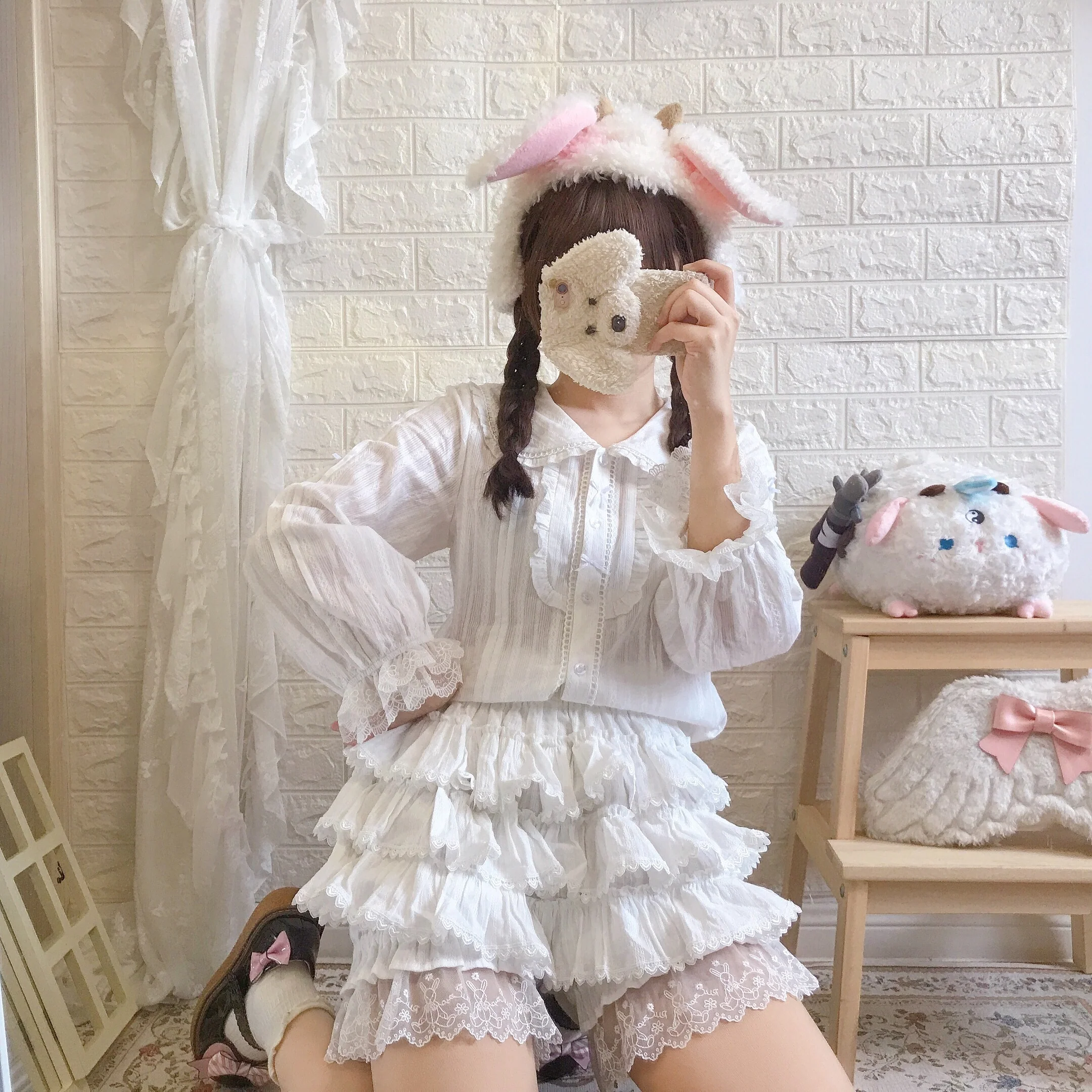Lolita Innerwear Bloomers Multicolors Anti Exposure - Image 11