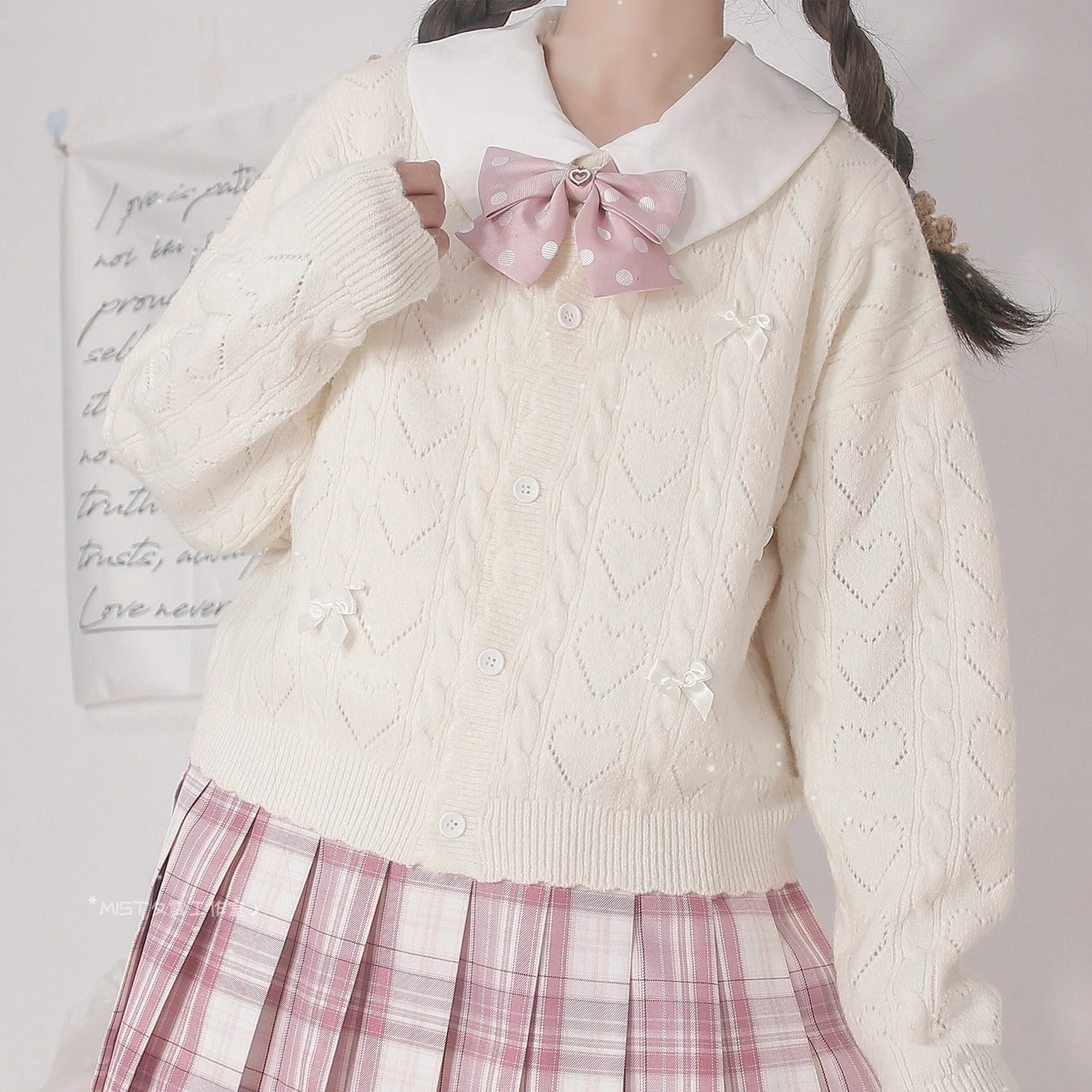 Hollow Out Long Sleeve Lolita Cardigan Multicolors - Image 12
