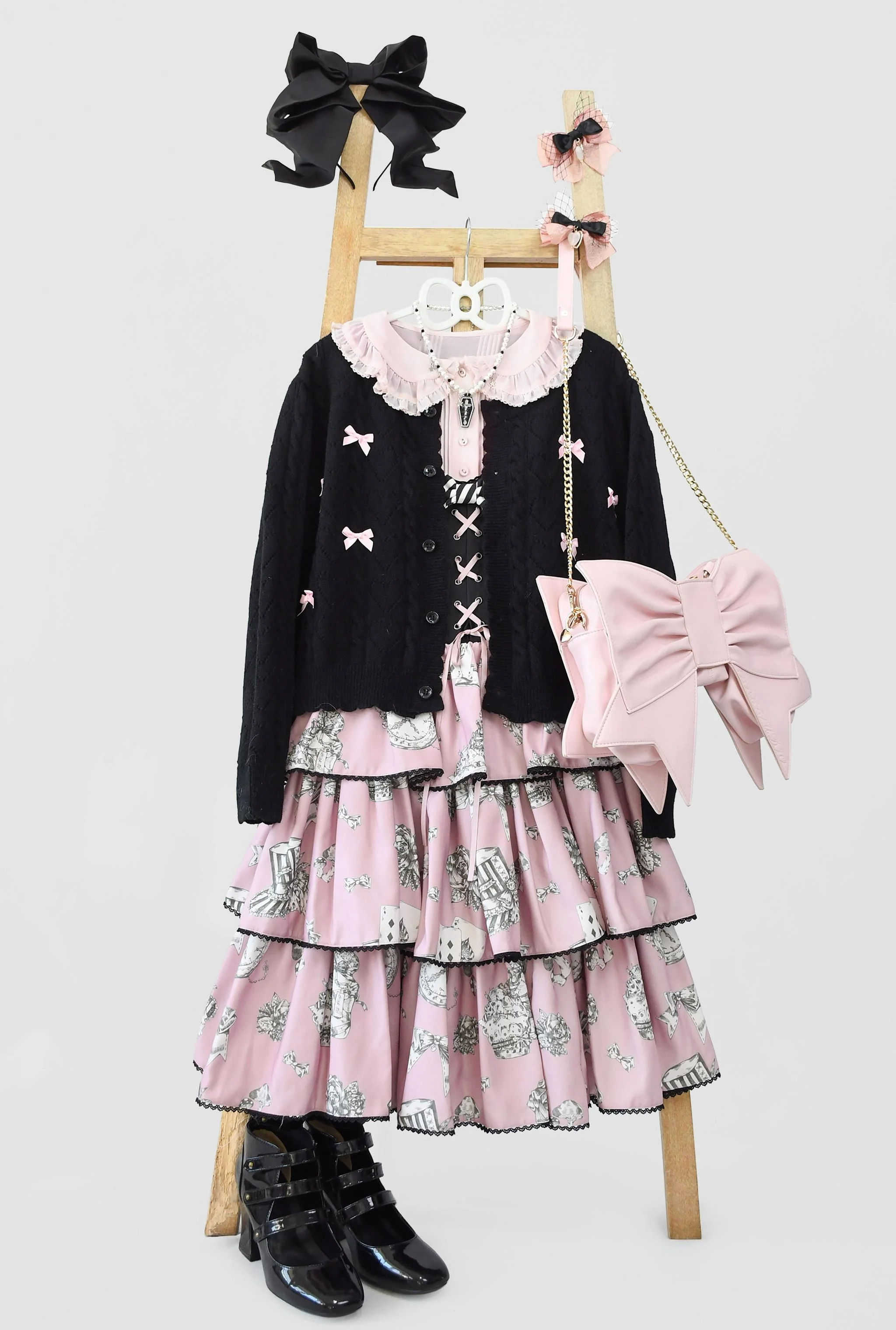 Hollow Out Long Sleeve Lolita Cardigan Multicolors - Image 28
